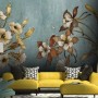 Watercolor Vintage Floral Wallpaper Mural