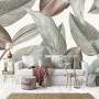 Vintage Leaf Wallpaper Mural