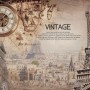 Vintage Eiffel Tower City Landscape Wallpaper Mural