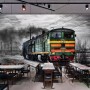 Vintage Railway Wallpaper Mural