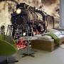 Vintage Train Wagon Railway Wallpaper Mural