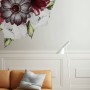 Watercolor Red Rose and Anemone Floral Bouqets Wall Decal Sticker
