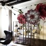 Watercolor Red Rose and Anemone Floral Bouqets Wall Decal Sticker