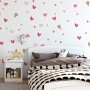 Cute Watercolor Hearts Wall Decal Sticker