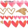 Cute Watercolor Hearts Wall Decal Sticker