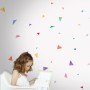 Kids Watercolor Colorful Little Triangle Wall Decal Sticker