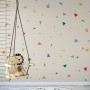 Kids Watercolor Colorful Little Triangle Wall Decal Sticker
