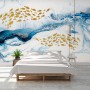 Sea Wave and Fish Wallpaper Mural