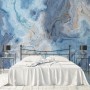 Turquoise Wave Pattern Wallpaper Mural