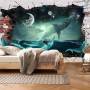 Sea Whales Sharkes Wallpaper Mural