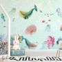 Nursery Cute Sea Animals Wallpaper Mural