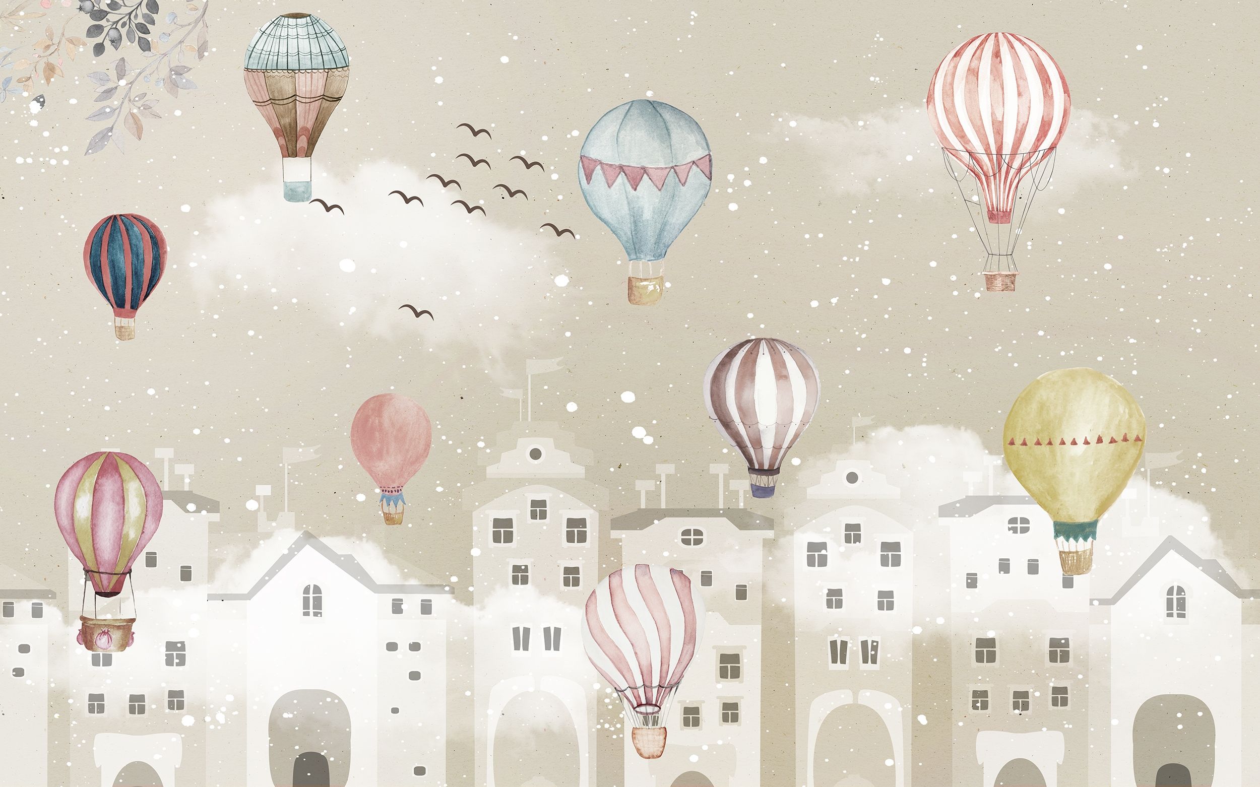 vintage hot air balloon nursery
