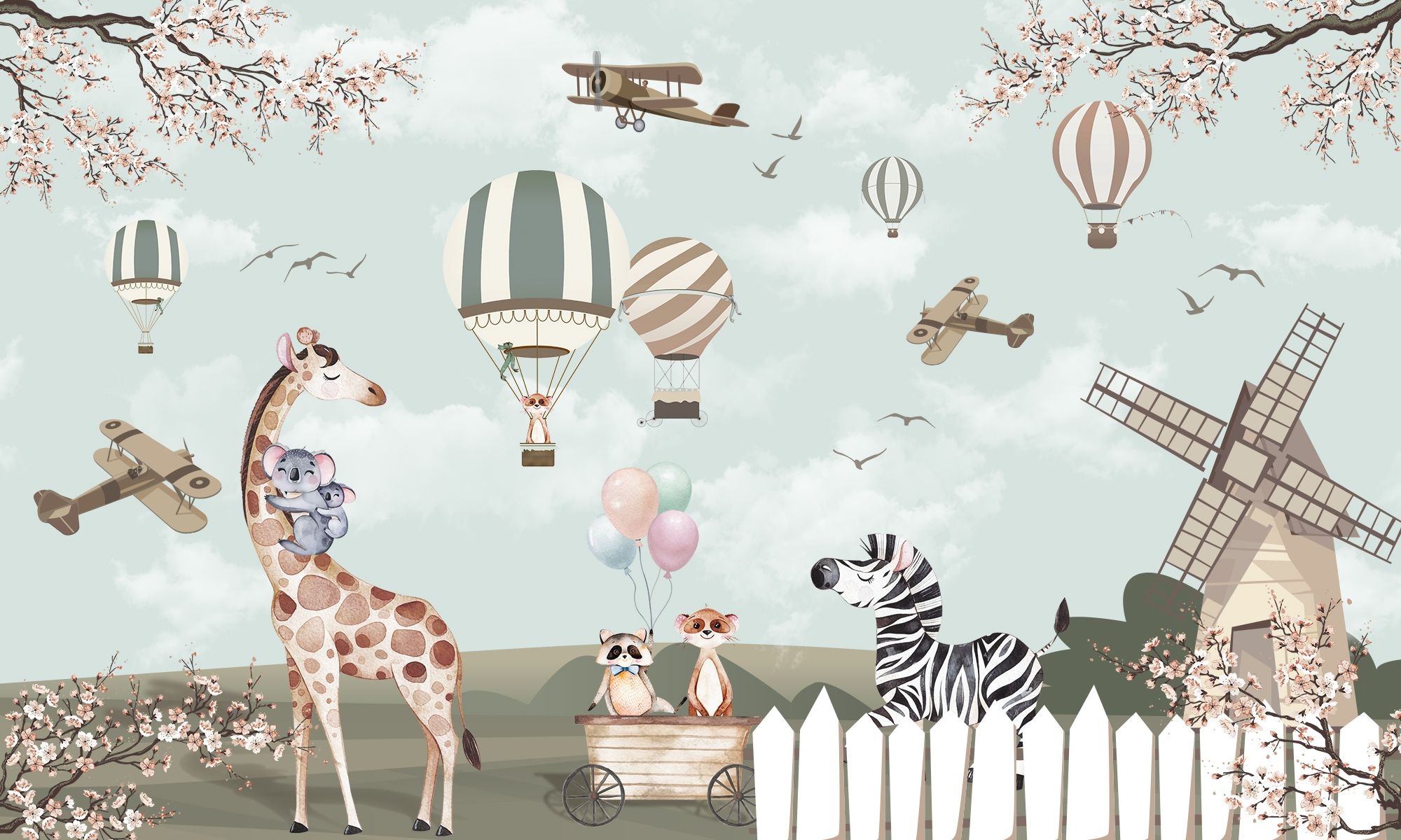Vintage Childrens Wallpaper