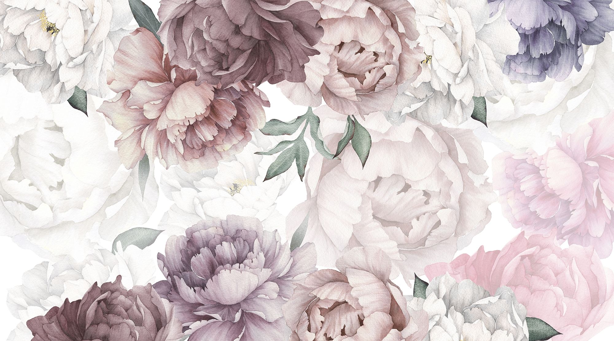 Grey Floral Wallpaper