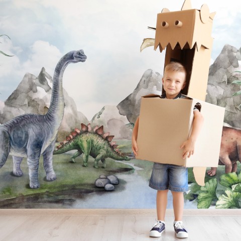 Kids Softs Dinosaur Jurassic World Wallpaper Mural • Wallmur®