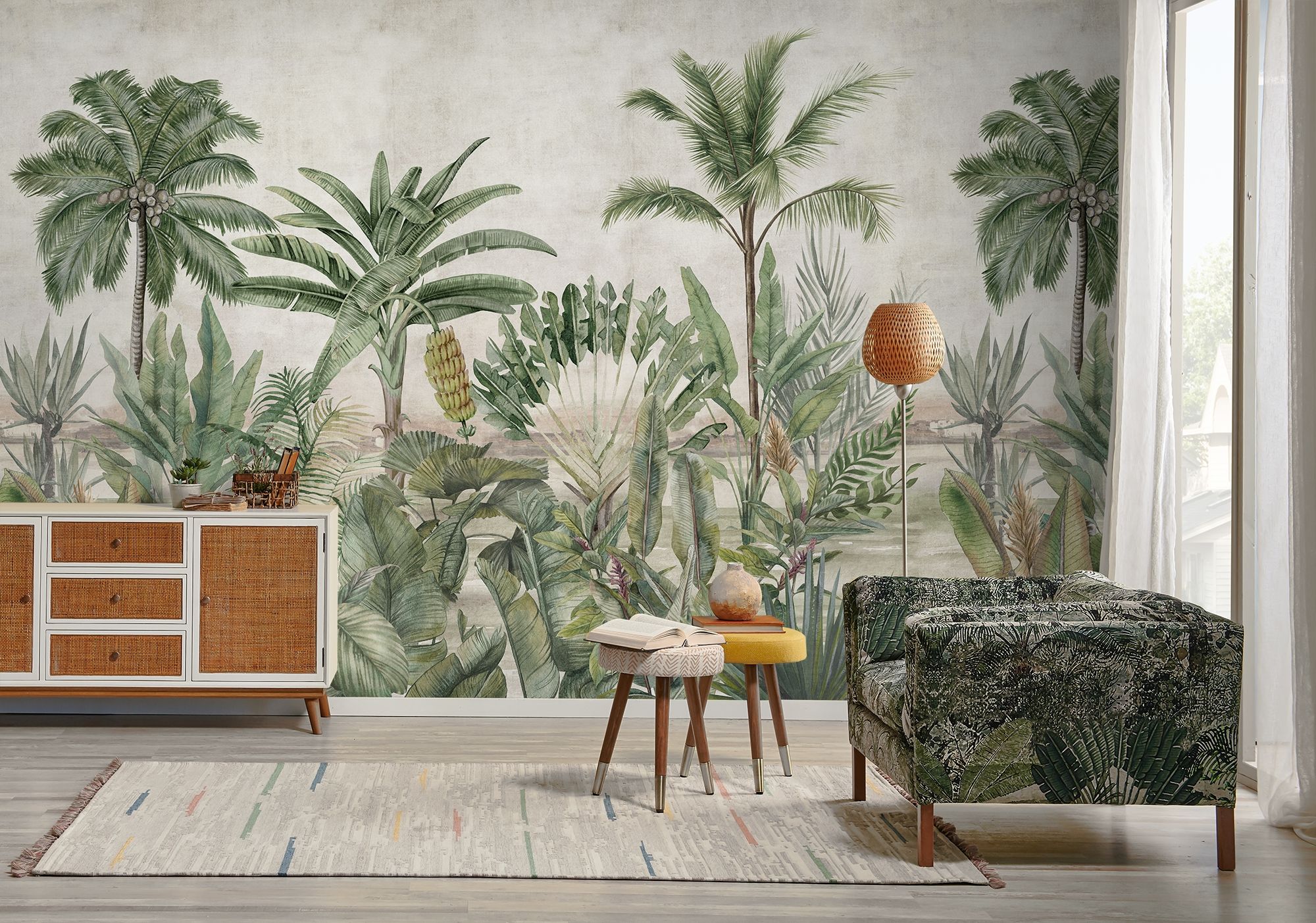 Tropical Style Interior. Practical Tips and Selection of Tropical Wallpapers