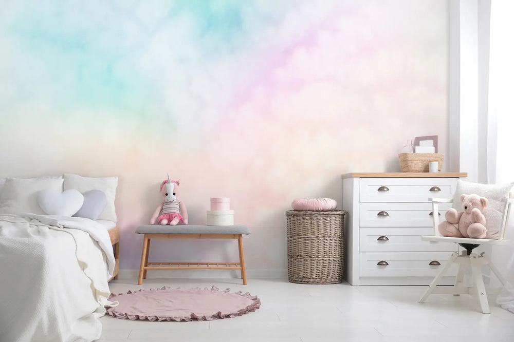 Kids Colorful Sky Cloud Wallpaper Mural