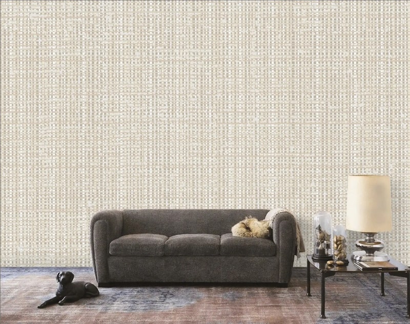 Beige Chenille Texture Wallpaper Mural